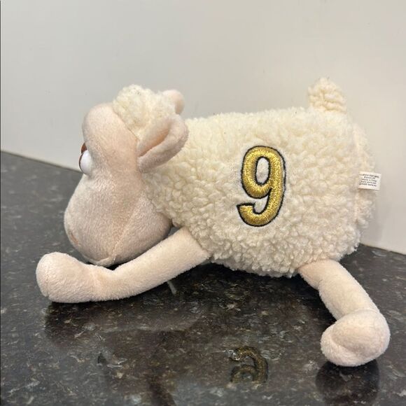 Vtg Serta Home Counting Sheep #9 Plush Stuffed Animal 8" Lamb Curto Toy - Picture 2 of 7